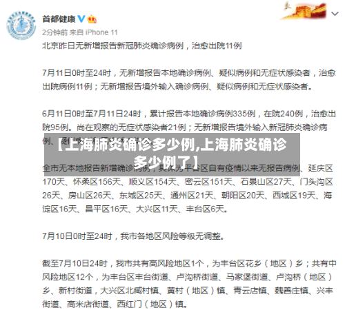 【上海肺炎确诊多少例,上海肺炎确诊多少例了】