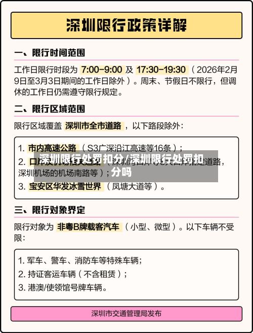 深圳限行处罚扣分/深圳限行处罚扣分吗-第2张图片