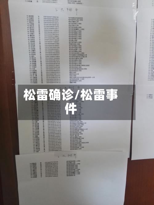 松雷确诊/松雷事件-第3张图片