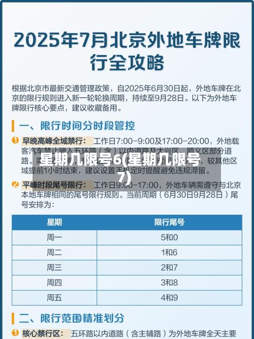 星期几限号6(星期几限号7)