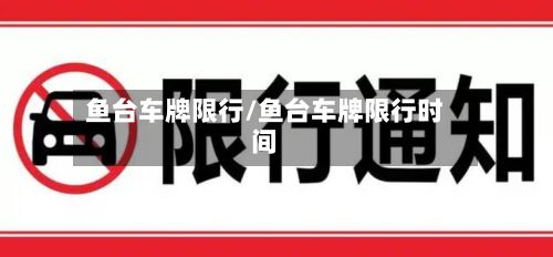 鱼台车牌限行/鱼台车牌限行时间-第2张图片