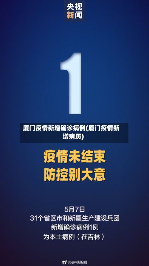 厦门疫情新增确诊病例(厦门疫情新增病历)-第2张图片