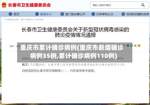 重庆市累计确诊病例(重庆市新增确诊病例35例,累计确诊病例110例)