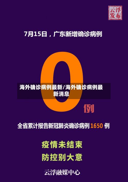 海外确诊病例最新/海外确诊病例最新消息