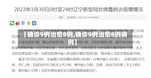 【确诊9例治愈8例,确诊9例治愈8例病例】-第2张图片