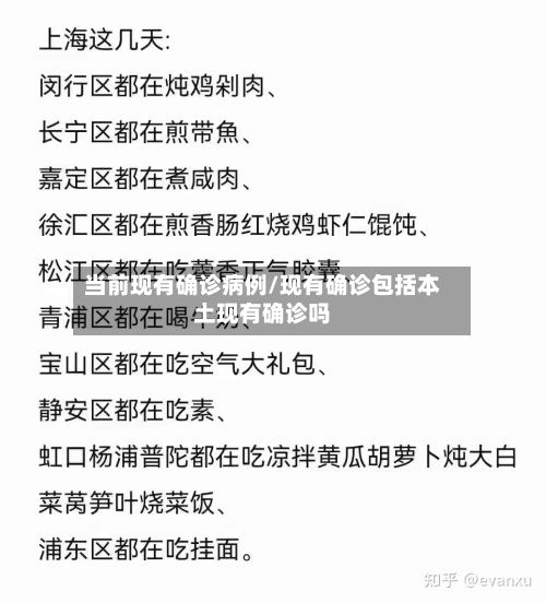 当前现有确诊病例/现有确诊包括本土现有确诊吗
