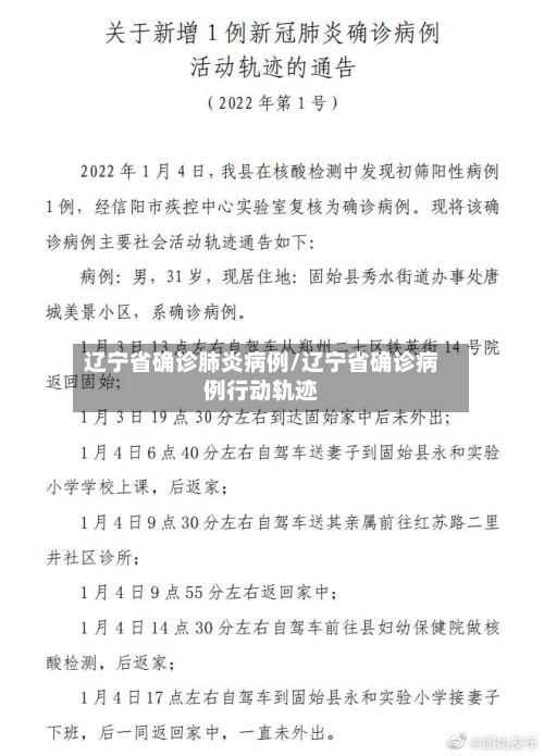 辽宁省确诊肺炎病例/辽宁省确诊病例行动轨迹