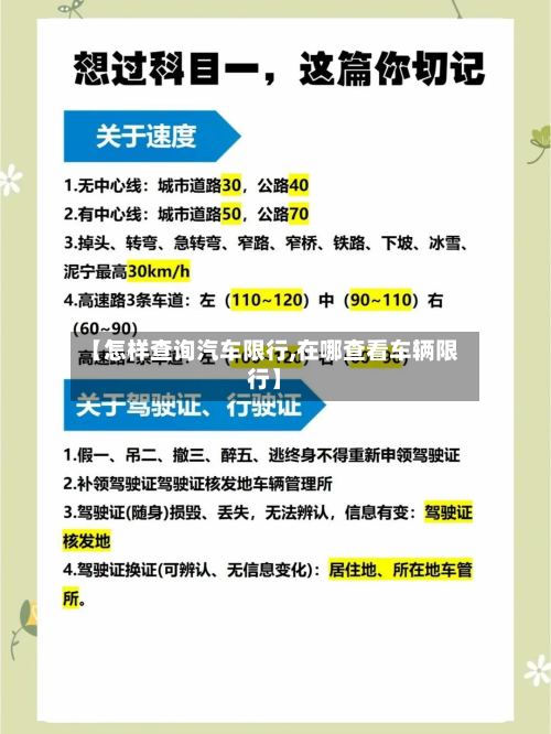 【怎样查询汽车限行,在哪查看车辆限行】-第2张图片