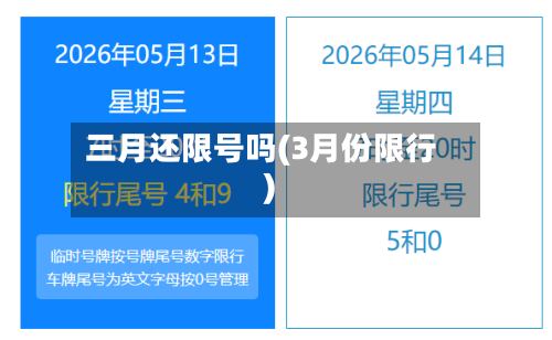 三月还限号吗(3月份限行)