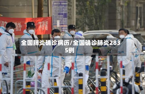 全国肺炎确诊病历/全国确诊肺炎2835例