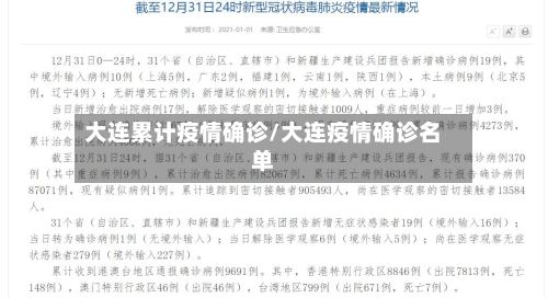大连累计疫情确诊/大连疫情确诊名单-第2张图片