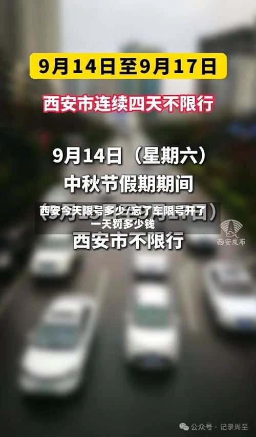 西安今天限号多少/忘了车限号开了一天罚多少钱-第2张图片