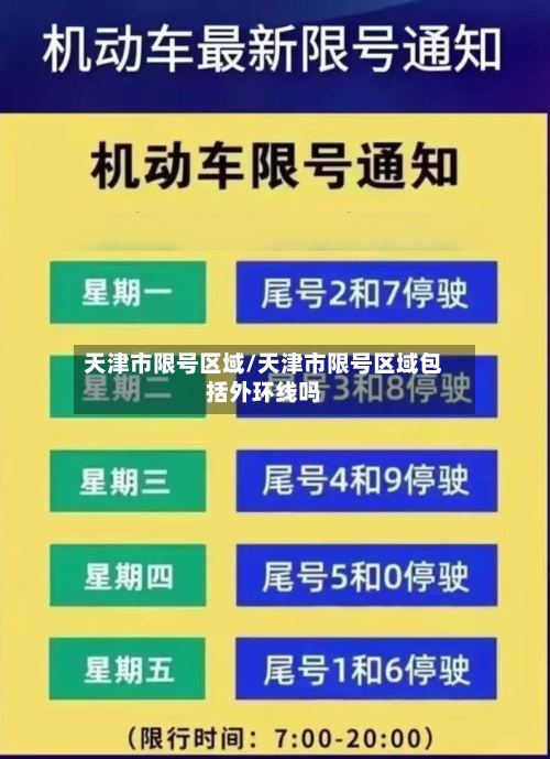 天津市限号区域/天津市限号区域包括外环线吗-第2张图片