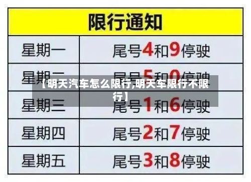 【明天汽车怎么限行,明天车限行不限行】