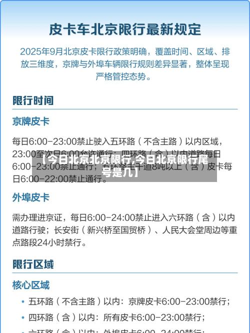 【今日北京北京限行,今日北京限行尾号是几】-第2张图片