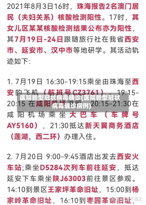 医院新型冠状病毒确诊(医院新型冠状病毒确诊病例)-第3张图片
