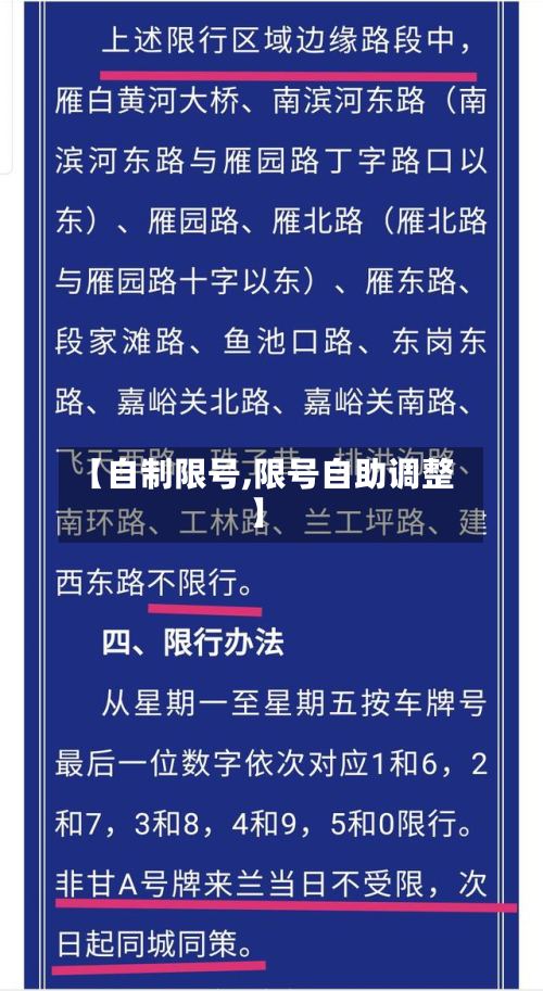 【自制限号,限号自助调整】-第3张图片