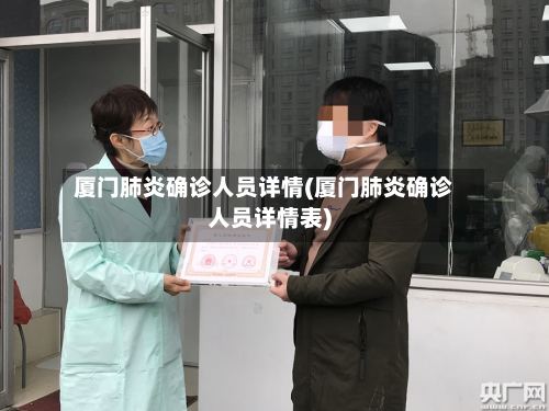 厦门肺炎确诊人员详情(厦门肺炎确诊人员详情表)-第2张图片