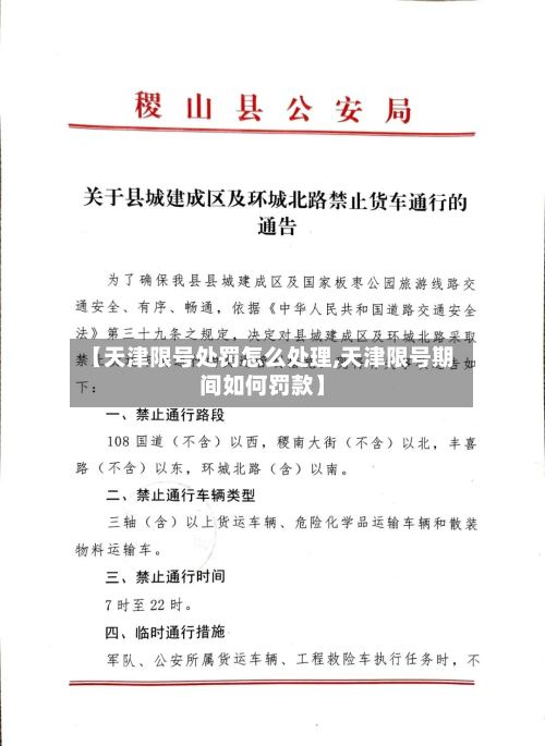 【天津限号处罚怎么处理,天津限号期间如何罚款】-第2张图片