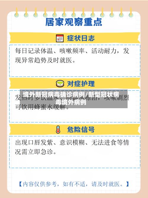 境外新冠病毒确诊病例/新型冠状病毒境外病例-第2张图片