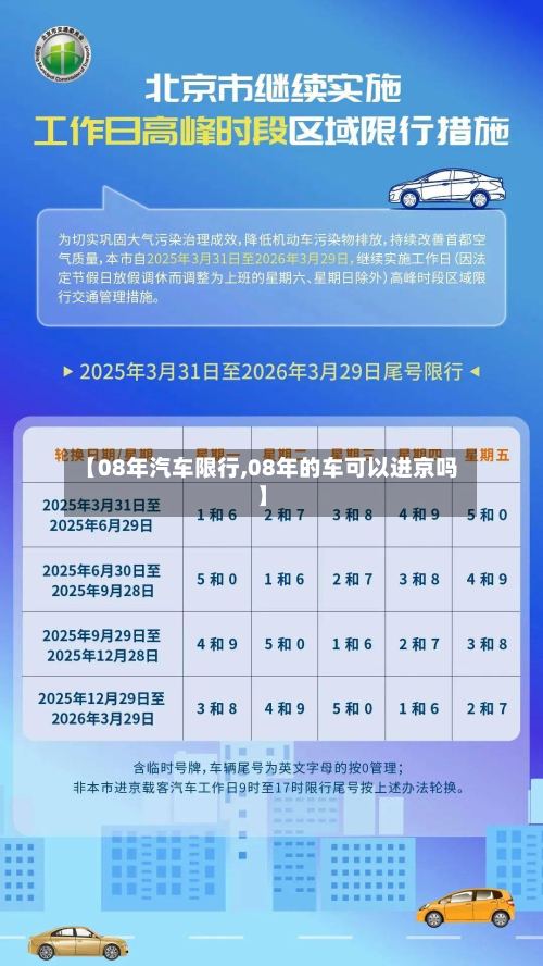【08年汽车限行,08年的车可以进京吗】-第3张图片