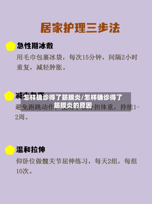 怎样确诊得了筋膜炎/怎样确诊得了筋膜炎的原因