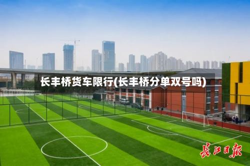 长丰桥货车限行(长丰桥分单双号吗)