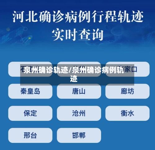 泉州确诊轨迹/泉州确诊病例轨迹-第2张图片