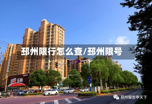 邳州限行怎么查/邳州限号