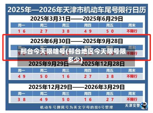 邢台今天限啥号(邢台地区今天限号限多少)-第3张图片