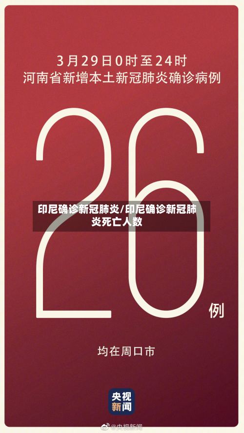 印尼确诊新冠肺炎/印尼确诊新冠肺炎死亡人数